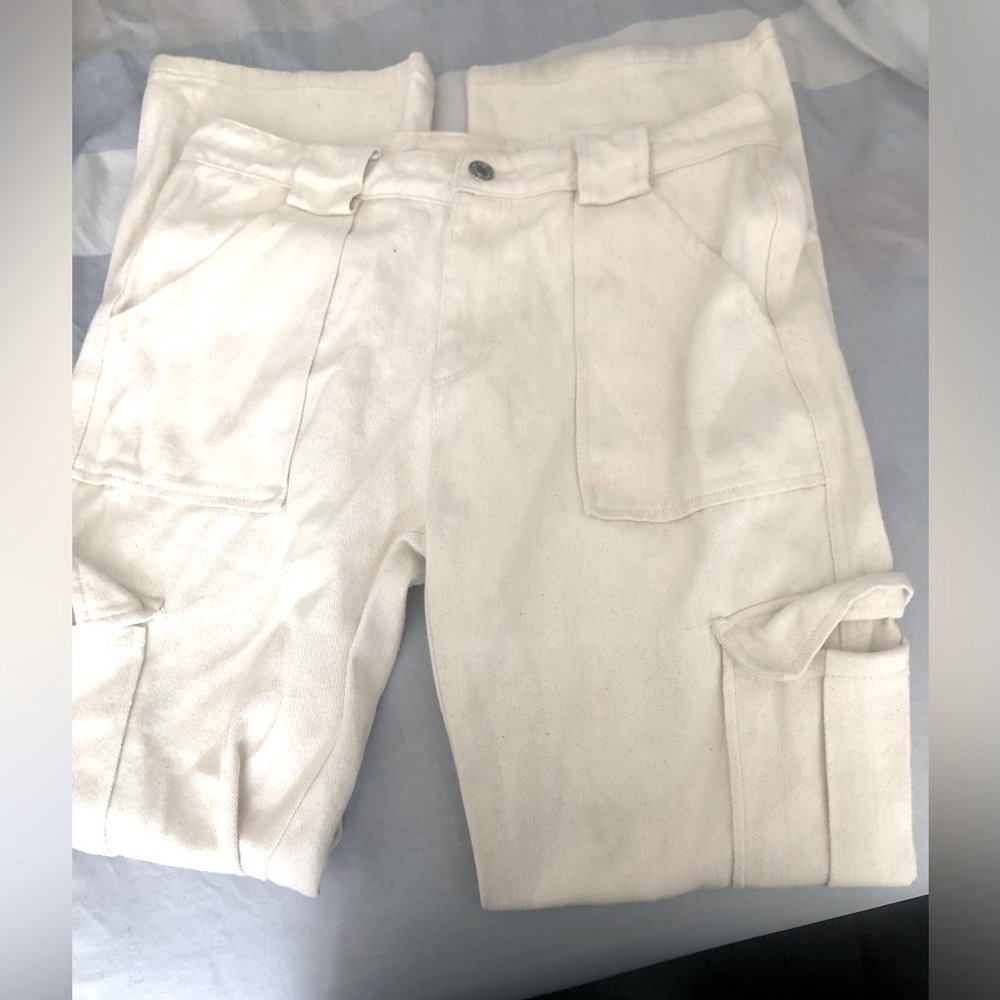 White Fox Off-White Khaki Cargos